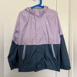 *SOLD* REI Co-op Rainwall Rain Jacket Kid sz 8 - Lilac/blue